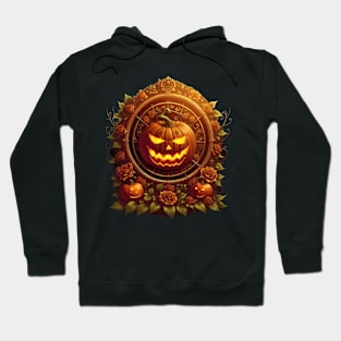 Pumpkin and roses for Halloween Hoodie